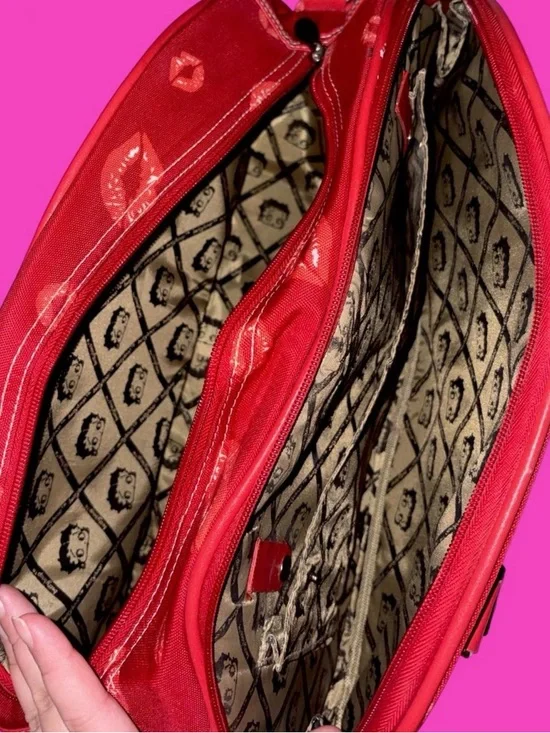 Betty Boop Red Satchel with Character Applique - Picture 2 of 4